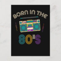 Born 80s Old School Music 1980s Birthday Party
