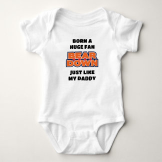 Born A Chicago Football Fan Baby Bodysuit