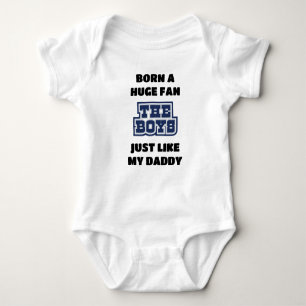 Born A Dallas Football Fan Baby Bodysuit