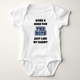 Born A Dallas Football Fan Baby Bodysuit