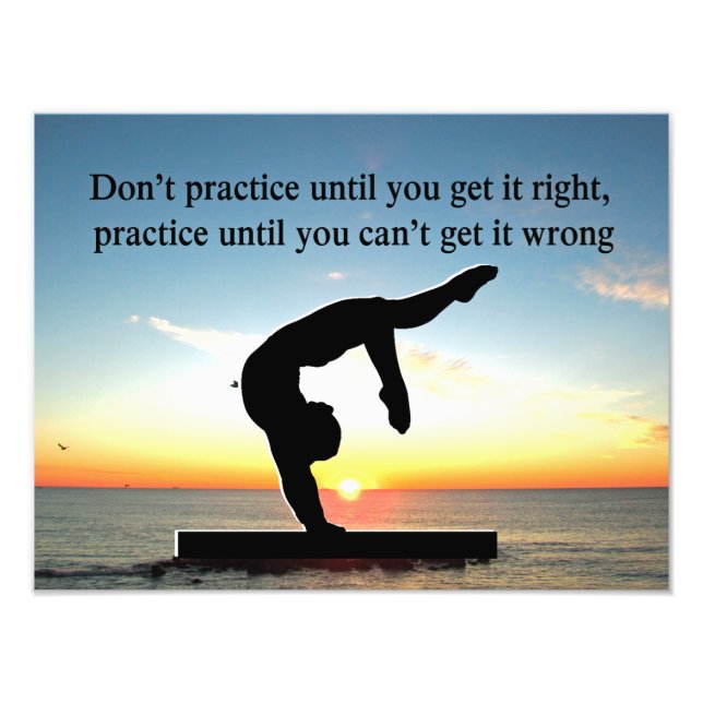 BORN A GYMNAST CHAMPION PHOTO PRINT (Front)