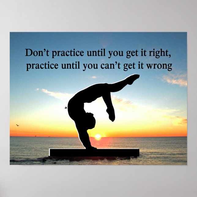 BORN A GYMNAST CHAMPION POSTER (Front)