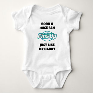 Born A Miami Football Fan Baby Bodysuit