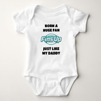 Born A Miami Football Fan Baby Bodysuit