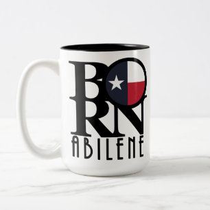 BORN Abilene Trexas 15oz Two-Tone Coffee Mug