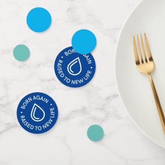 Born Again Baptism Table Confetti