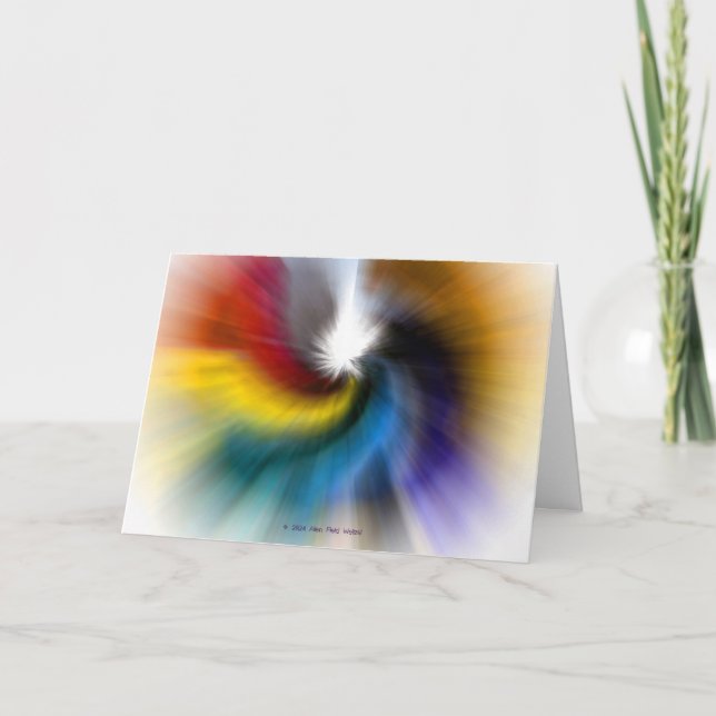 "Born-Again Rainbow" Card (Front)