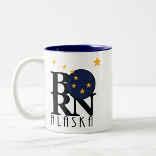 BORN Alaska 11oz Two-Tone Coffee Mug