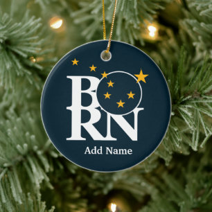 BORN Alaska Customizable Ornament
