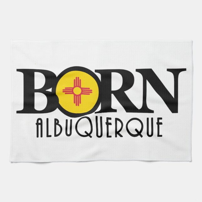 BORN Albuquerque Tea Towel (Horizontal)