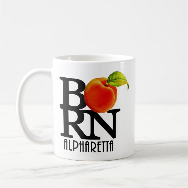 BORN Alpharetta Georgia 11oz Coffee Mug (Left)
