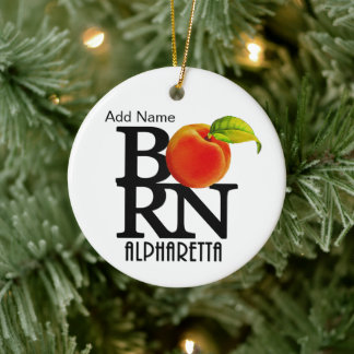 BORN Alpharetta Georgia Ceramic Ornament