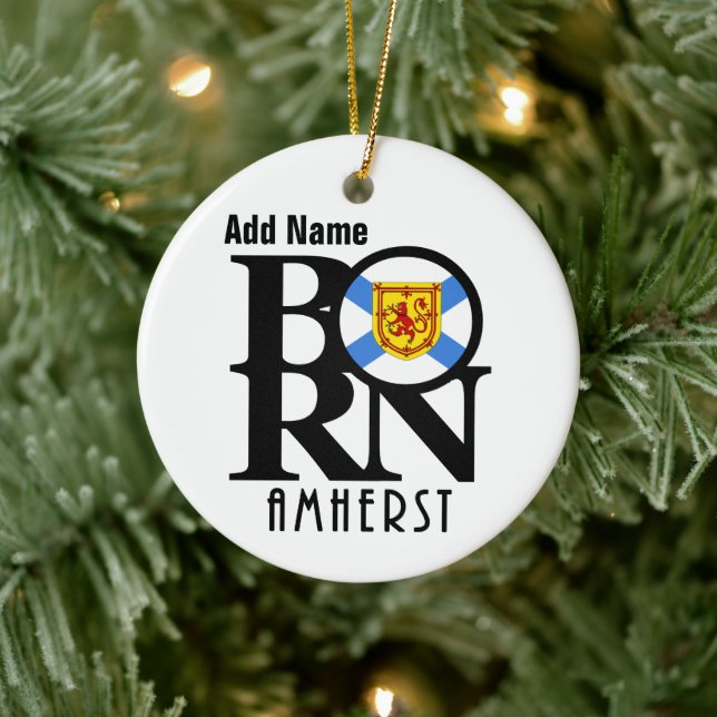 BORN Amherst  Customisable Ceramic Ornament (Tree)