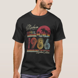 Born April 1986 36Th Bithday Made In 1986 36 Years T-Shirt