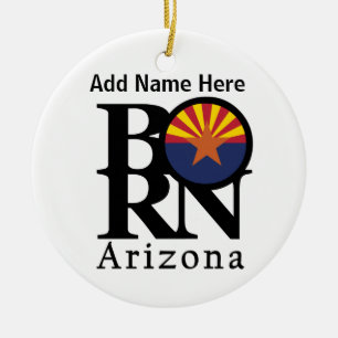 BORN Arizona Ceramic Ornament