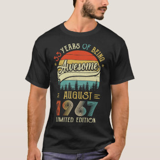 Born August 1967 55th Birthday Made In 1967 55 Yea T-Shirt