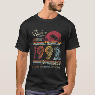 Born August 1992 29Th Quarantine Bithday Made In 1 T-Shirt