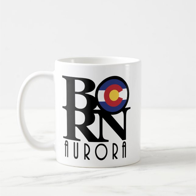 BORN Aurora Colorado 11oz Coffee Mug (Left)