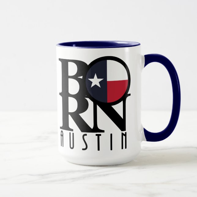 BORN Austin Texas 15oz Mug (Right)