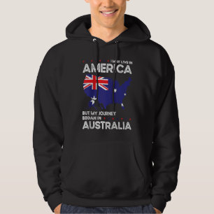 Born Australian Australia American USA Citizenship Hoodie