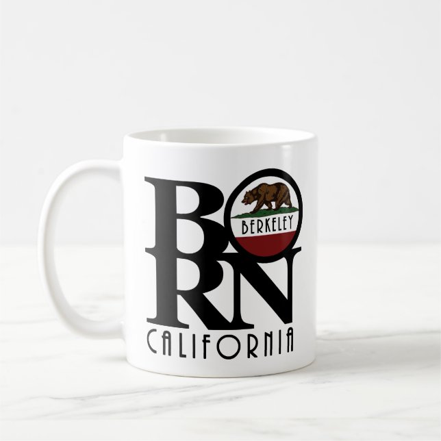 BORN  Berkeley California 11oz Coffee Mug (Left)