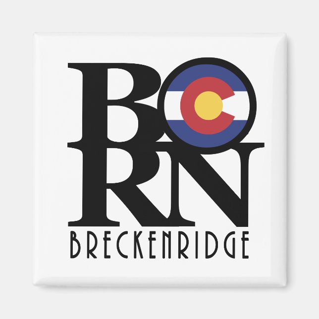 BORN Breckenridge Colorado Magnet (Front)