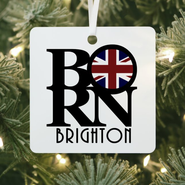 BORN Brighton England  Metal Tree Decoration (Insitu)