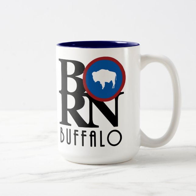 BORN Buffalo 15oz Two-Tone Coffee Mug (Right)