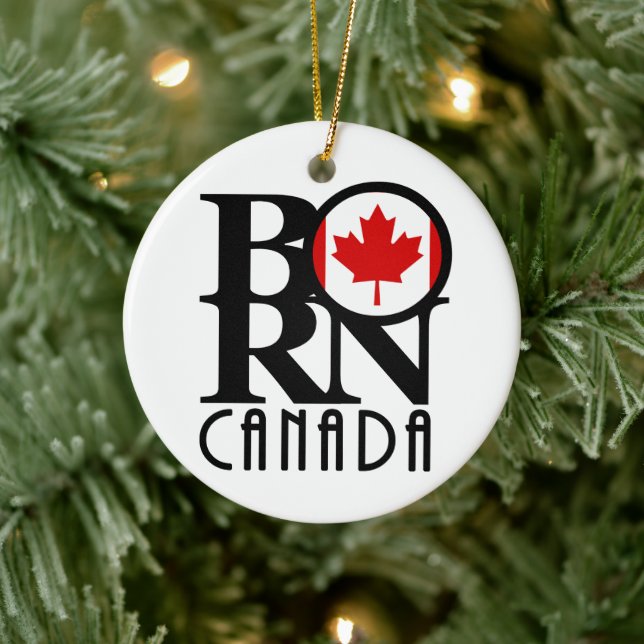 BORN Canada Ceramic Ornament (Tree)
