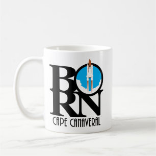 BORN Cape Canaveral Rocket 11oz Coffee Mug