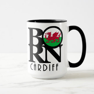 BORN Cardiff Wales 15oz Mug