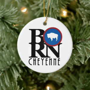 BORN Cheyenne Ceramic Ornament