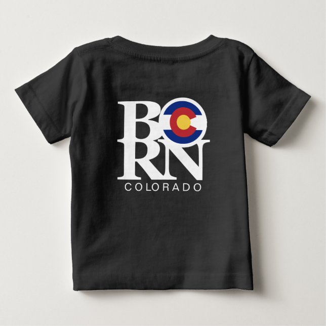 BORN Colorado Dark Tee Shirt (Back)