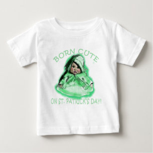 Born Cute on St Patricks Day Products Baby T-Shirt