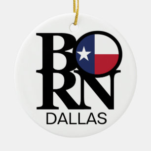 BORN Dallas Ceramic Ornament