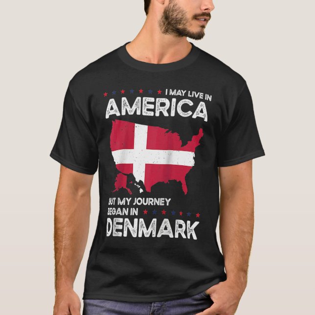 Born Danish Denmark American USA Citizenship Ragla T-Shirt (Front)