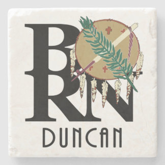BORN Duncan Oklahoma Stone Coaster