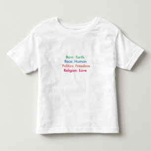 Born: Earth; Race: Human; Religion: Love; Tee kids