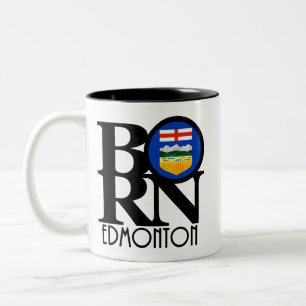 BORN Edmonton Alberta 11oz Two-Tone Coffee Mug