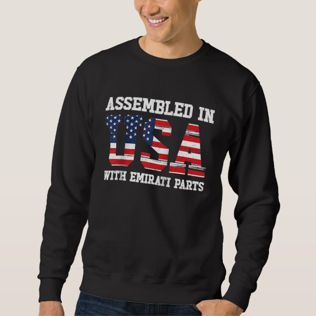 Born Emirati United Arab Emirates American USA Cit Sweatshirt (Front)