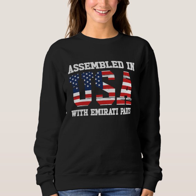 Born Emirati United Arab Emirates American USA Cit Sweatshirt (Front)