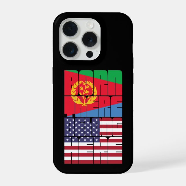 Born Eritrea Belong American iPhone Case (Back)