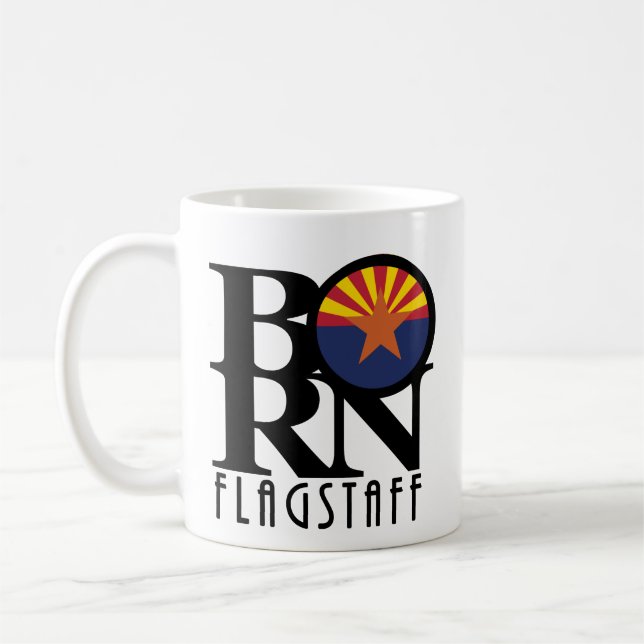 BORN Flagstaff Arizona 11oz Coffee Mug (Left)