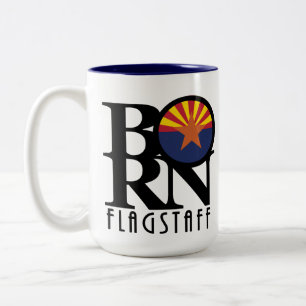 BORN Flagstaff Arizona 15oz Two-Tone Coffee Mug