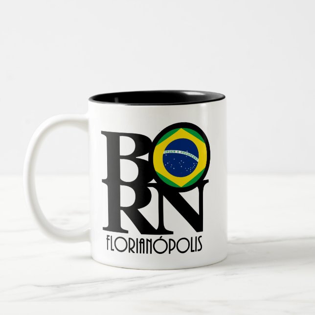 BORN Florianópolis 11oz Two-Tone Coffee Mug (Left)