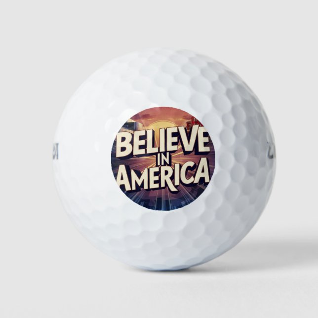 "Born for America Patriotic Golf Ball" Golf Balls (Front)
