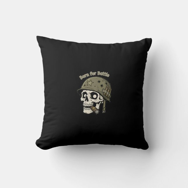 Born for Battle Cushion (Front)