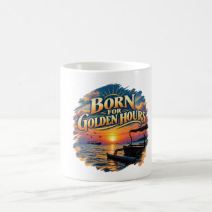 Born for Golden Hours Vintage Sunset Lover Art Coffee Mug