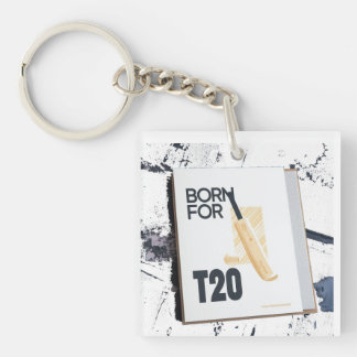 Born For T20 Cricket Graphic Tee Key Ring