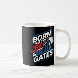 Born For The Red And Blue Gates Alpine Skiing Coffee Mug